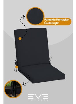 Eve Tekstil Garden - Living Room - Balcony Backrest Zippered Connectable Washable Chair Cushion 8 Pieces  - Image 3