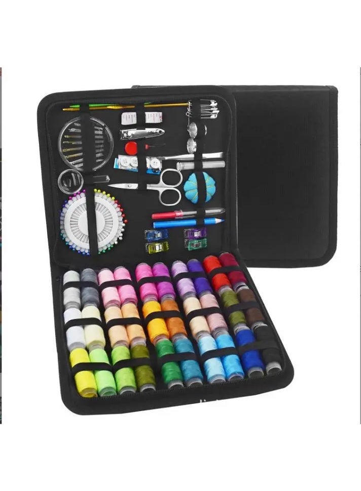 Portable Mini Household Sewing Kit - 10-Piece Set with Storage Box - Image 4