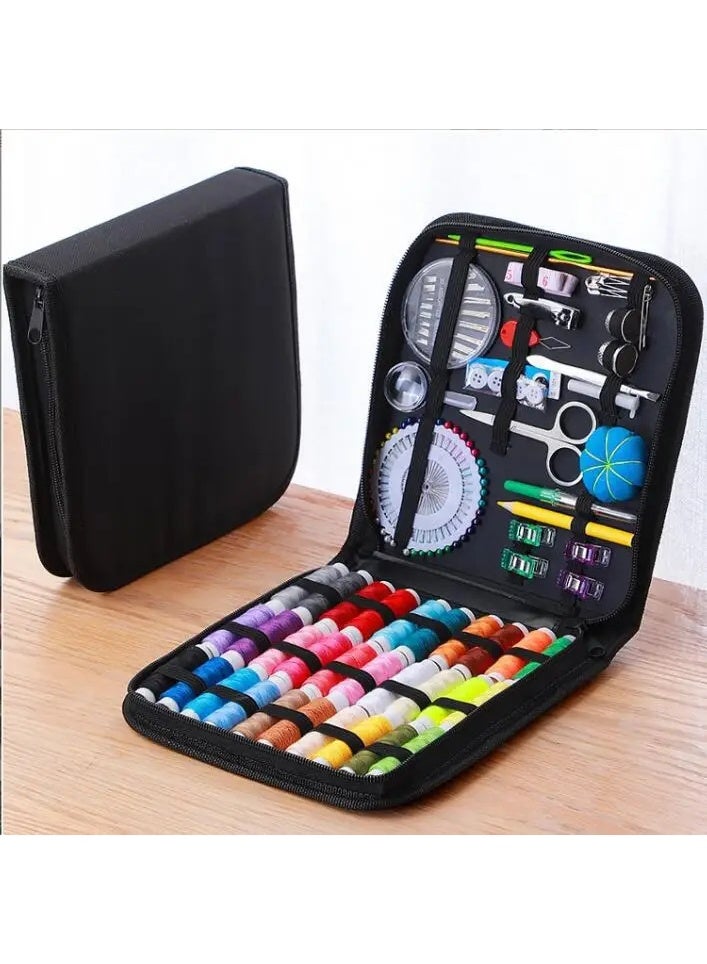 Portable Mini Household Sewing Kit - 10-Piece Set with Storage Box - Image 3