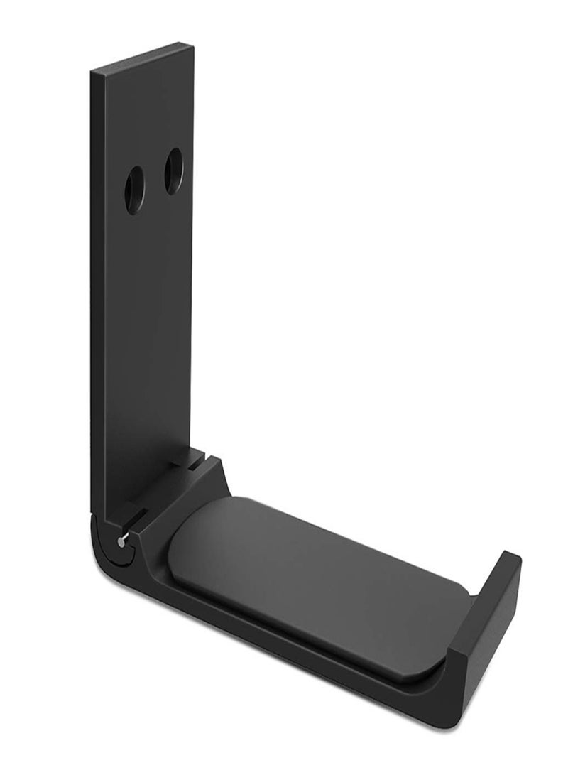 Foldable Headphone Hanger Holder Universal Headset Hook Aviation Aluminum Under Desk Mount or Adhesive Stand for Home Studio Office Game Room - Image 1