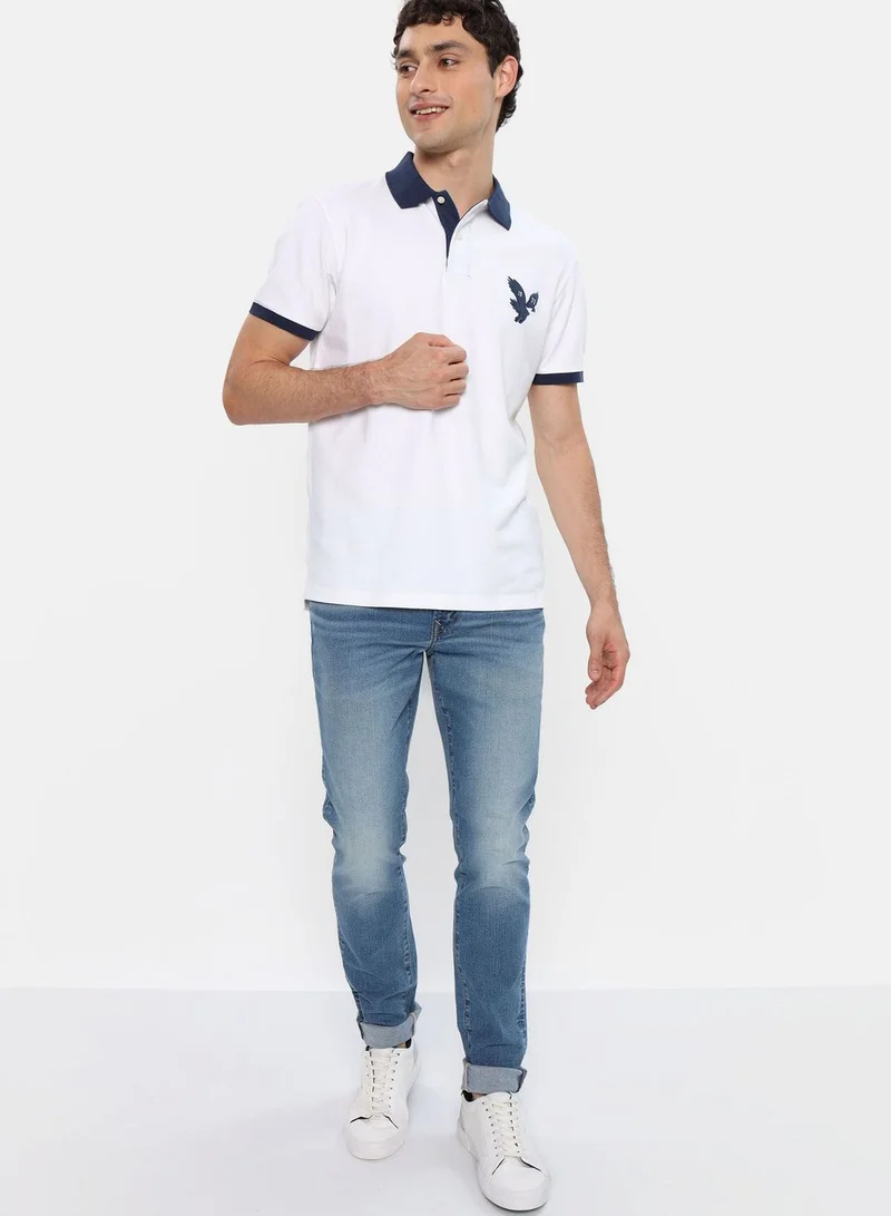 امريكان ايجل Logo Pique Polo