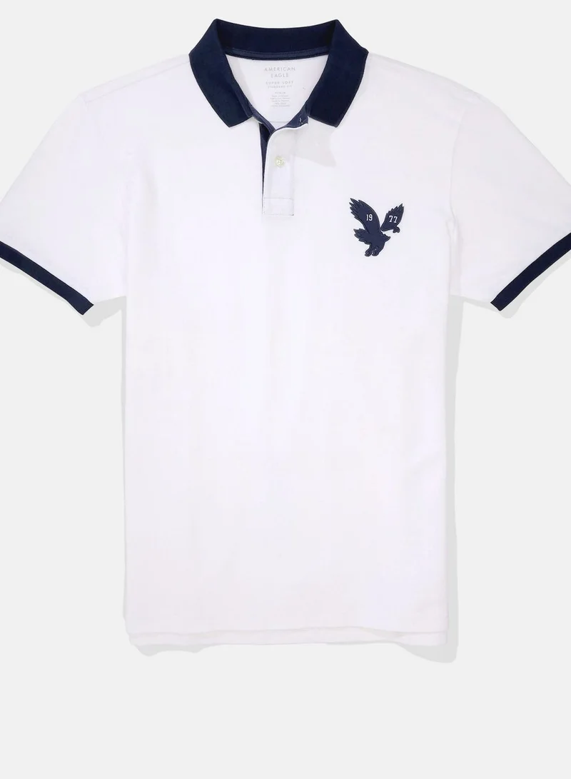 امريكان ايجل Logo Pique Polo