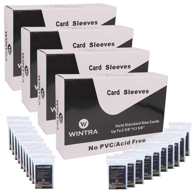 WINTRA 2000 Count Penny Card Sleeves 258 x 358 Soft Protective Inner SleevesUltra Clear Baseball Card Protectors - Image 2