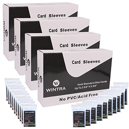 WINTRA 2000 Count Penny Card Sleeves 258 x 358 Soft Protective Inner SleevesUltra Clear Baseball Card Protectors - Image 1