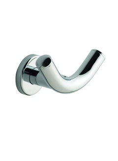 Nofer Nofer 16360.B SIENA series double robe hook in chrome plated brass.  - Image 1