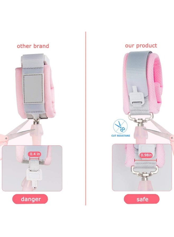 Socub Anti Lost Wrist Link with Key Lock for Kids 6.56ft Blue Anti Lost Wrist Link-2m pink blue - Image 3