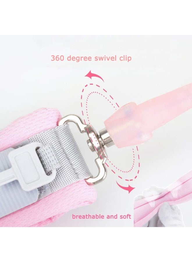 Socub Anti Lost Wrist Link with Key Lock for Kids 6.56ft Blue Anti Lost Wrist Link-2m pink blue - Image 4