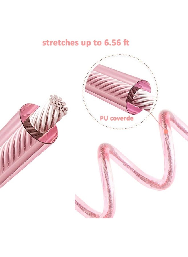 Socub Anti Lost Wrist Link with Key Lock for Kids 6.56ft Blue Anti Lost Wrist Link-2m pink blue - Image 2