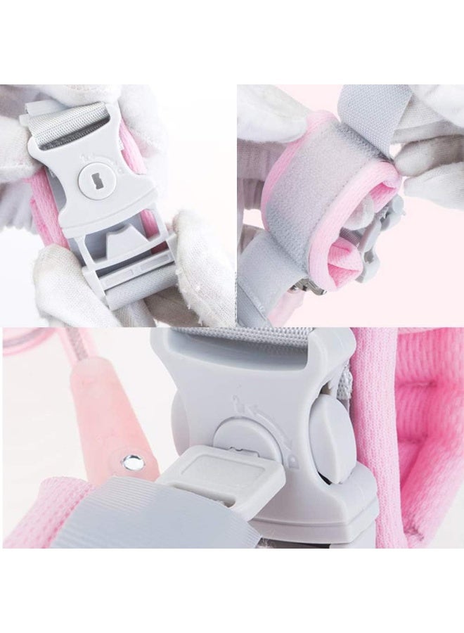 Socub Anti Lost Wrist Link with Key Lock for Kids 6.56ft Blue Anti Lost Wrist Link-2m pink blue - Image 5