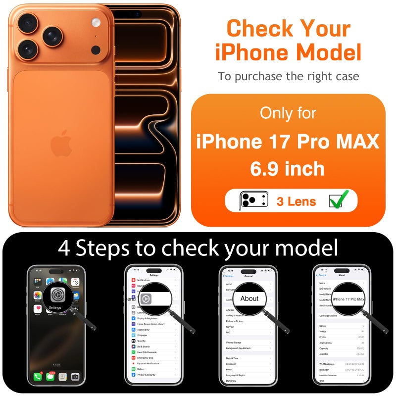 LOHASIC for iPhone 17 Pro Max Leather Case Compatible with MagSafe, Slim Luxury PU Non-Slip Grip Rugged Bumper Protective Cover Phone Case for iPhone 17 ProMax 6.9" 2025 - Brown - Image 2