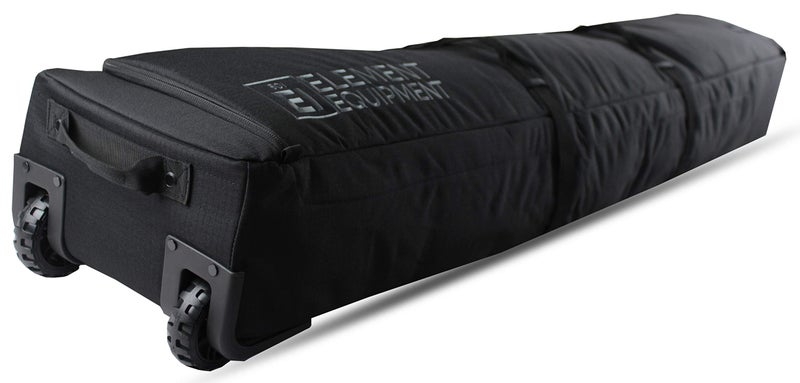 Element Equipment Wheeled Padded Snowboard Bag Ultimate Double Premium High End Double Roller Travel Bag 157 Black Ripstop