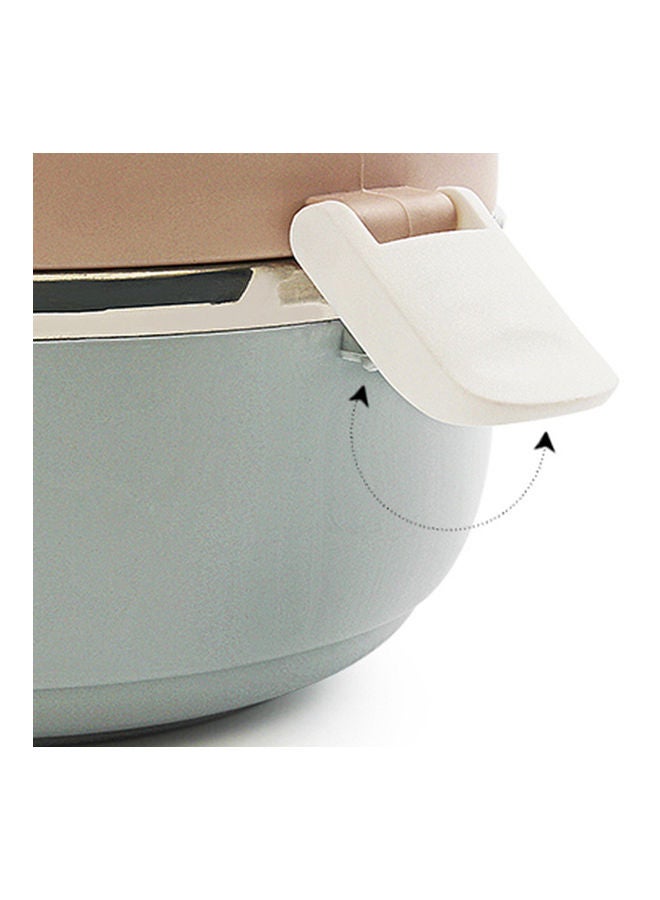 Four-Tier Thermal Insulated Stainless Steel Lunch Box for Work, School, Picnic - Multicolour 27*27*27cm - Image 3