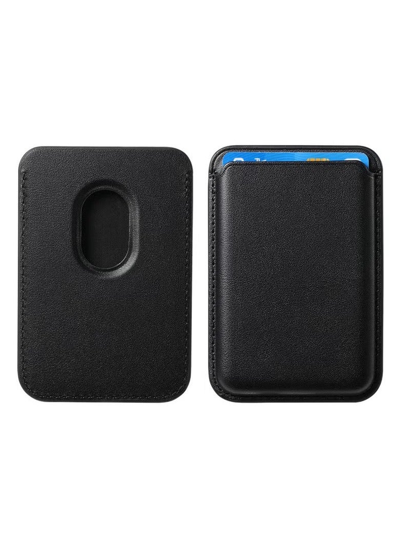 Magnetic Card Holder Wallet for iPhone 13 14 15 16 Series, MagSafe Compatible Phone Case Accessory, Black - Image 3