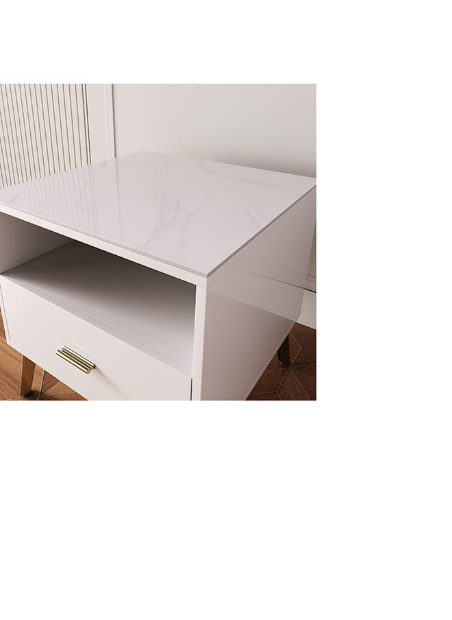 Home Box Pearl Sintered Stone Top End Table 50 x 50 x 50 cm  - Image 4