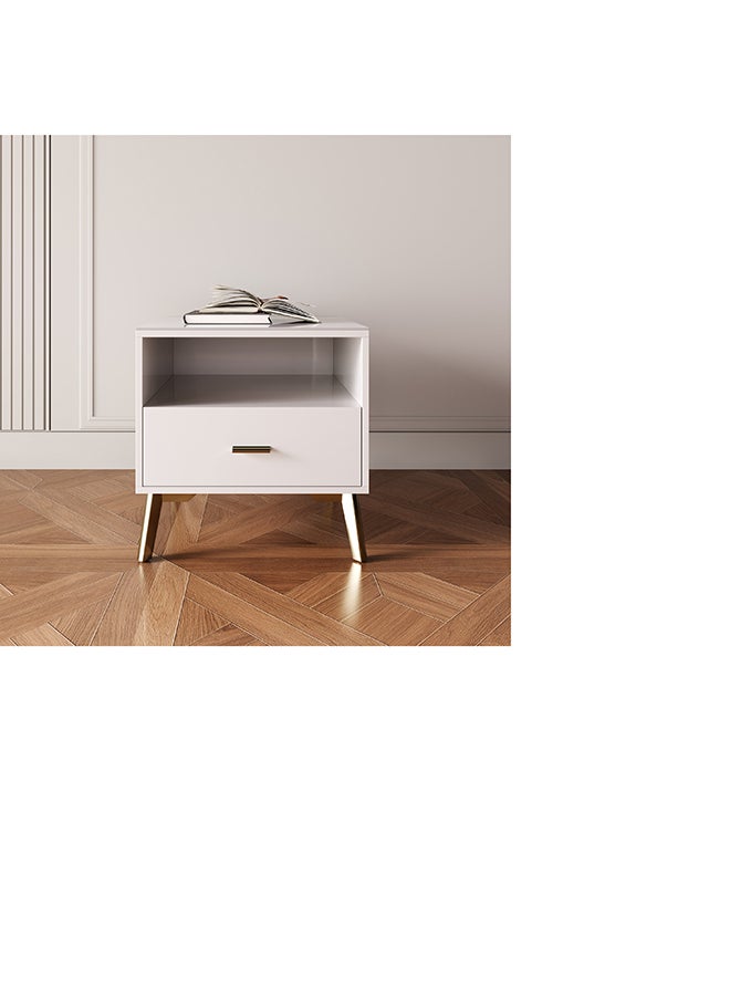 Home Box Pearl Sintered Stone Top End Table 50 x 50 x 50 cm  - Image 1