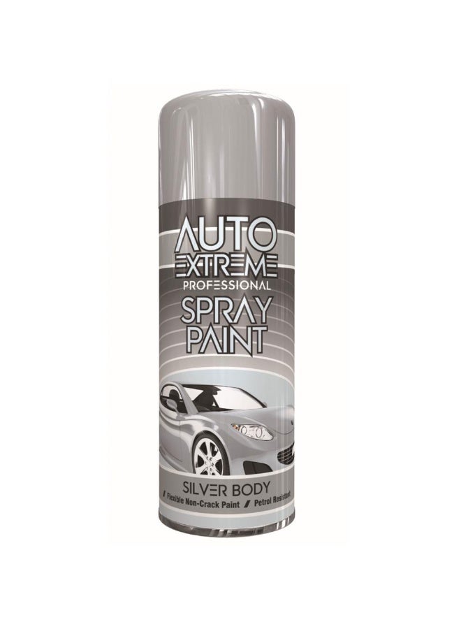 Extreme Professional Silver Gloss Body Spray Paint 400ml - Specially Formulated To Provide A Smooth, High-Gloss Finish With Professional-Quality Results.