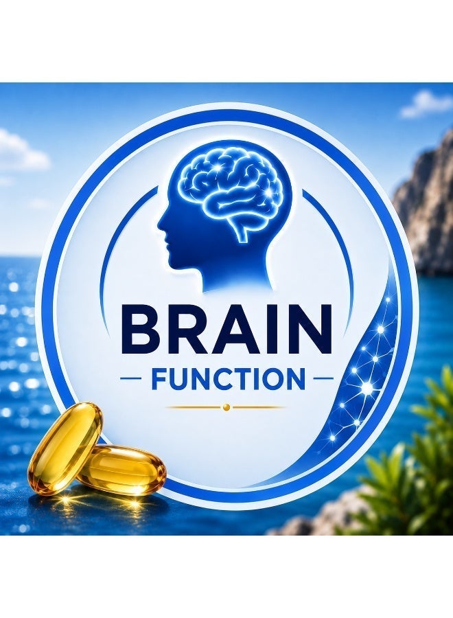 مارنيز أوميغامار 1500 - أوميغا 3 عالية التركيز  EPA 600 mg + DHA 300 mg - لصحة القلب والدماغ - تقليل الدهون الثلاثية - دعم الذاكرة و الرؤية و المناعة - 60 كبسولة - Image 4