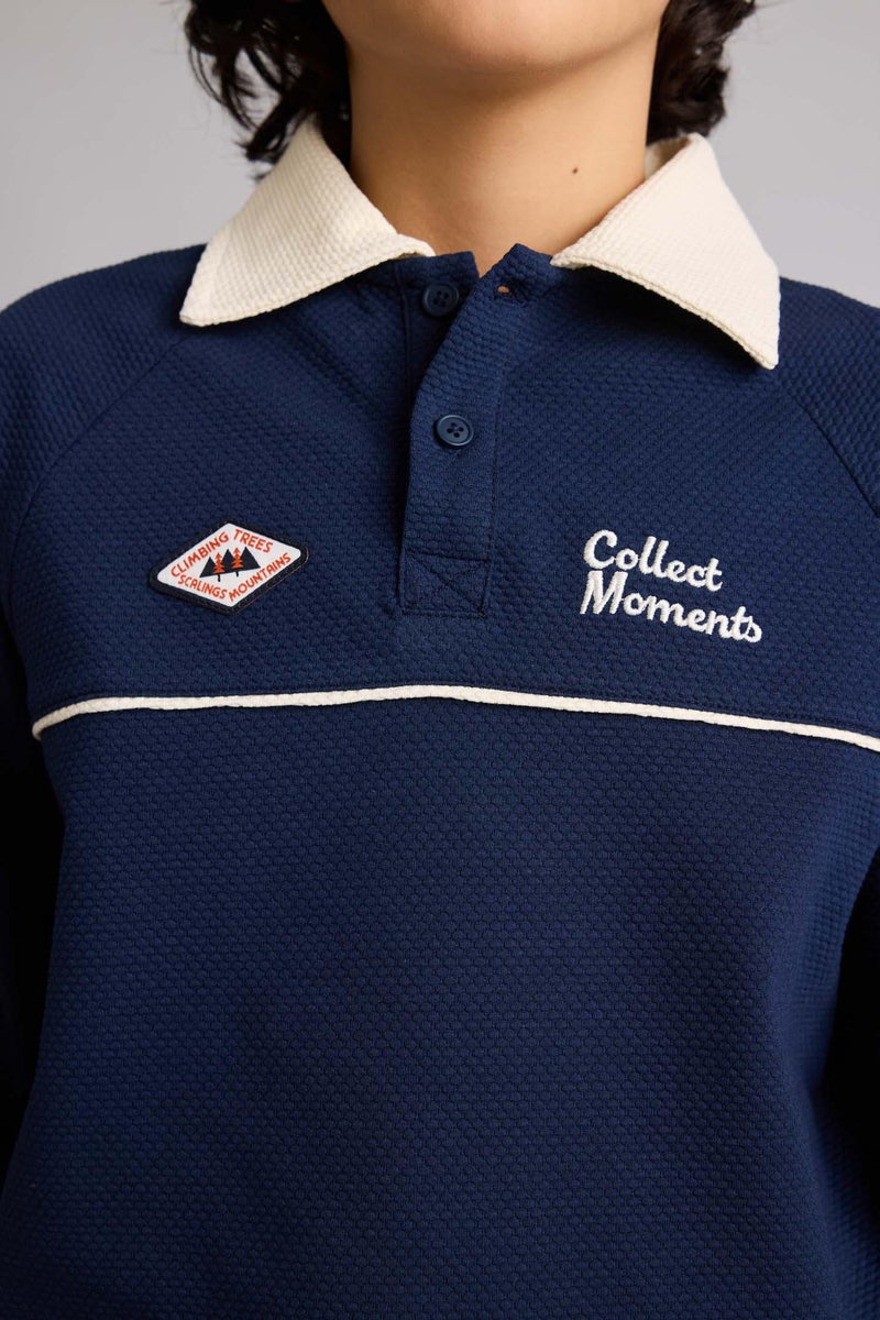 ديفاكتو تيشيرت بولو اولادي كم طويل اوفر سايز - Image 4