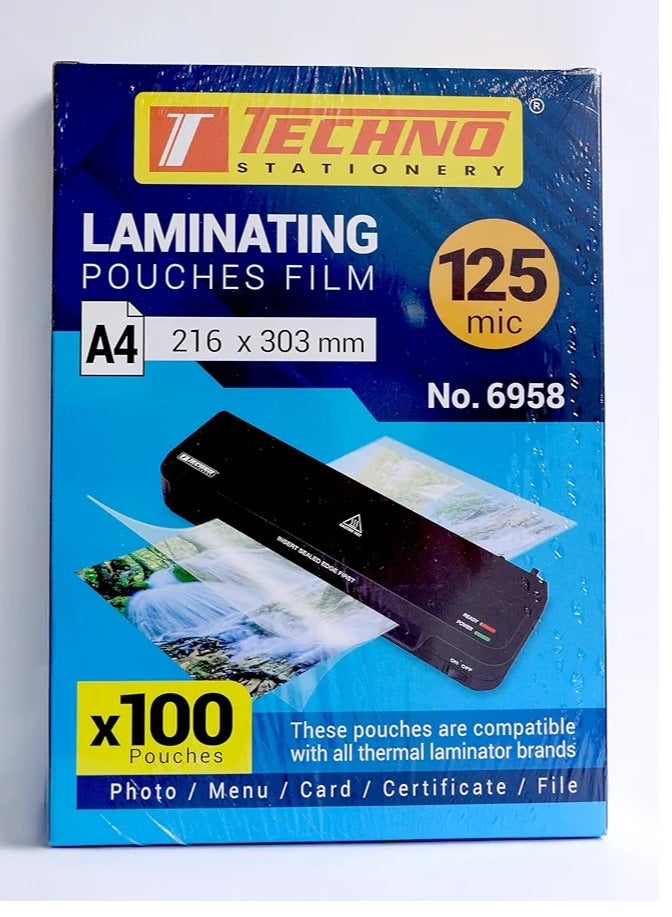 Techno LAMINATING POUCHES FILM 125 MIC