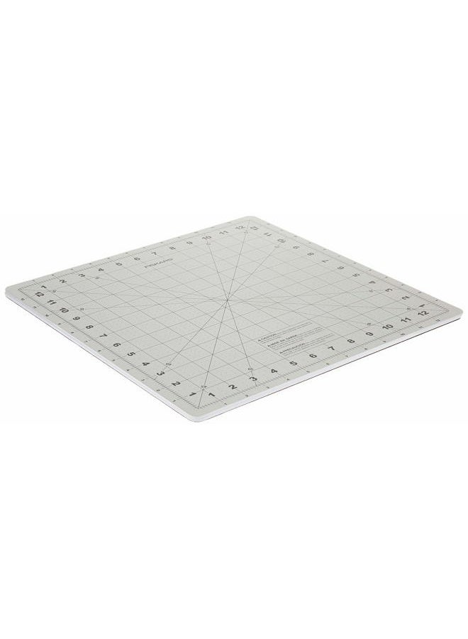 Fiskars Rotating Cutting Mat - 14" x 14" Grid to Cut Fabric Squares Easily - Perfect for Quilting, Sewing and Craft Projects - Self-Healing Mat - Gray - Image 1