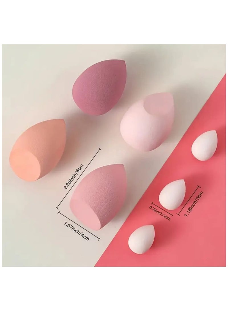 BOLREUS 7 Pcs Makeup Sponge Beauty Blender Set with Storage Box, Soft Wet and Dry Use Blender Sponge For Liquid Cream and Powder - Image 3