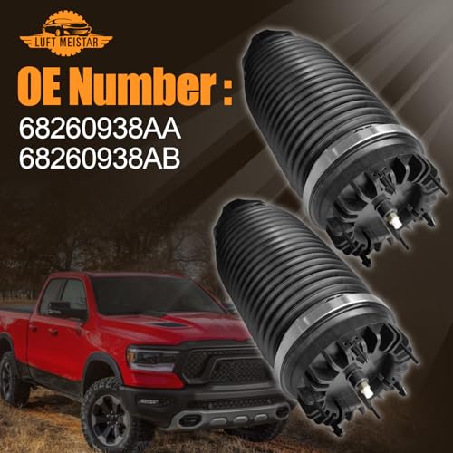 LUFT MEISTAR 68260938AA 2PCS Rear Left and Right Air Bag Suspension Springs Compatible with Dodge Ram 1500 3.6L 5.7L 2019-2024 - Image 2