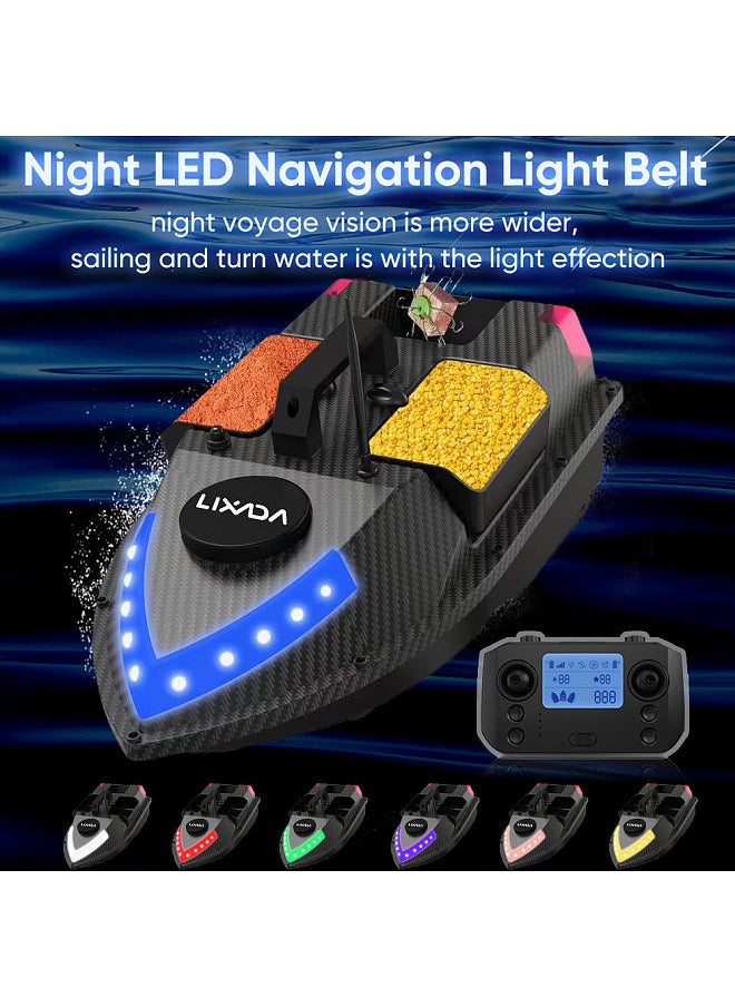 Generic GPS RC Bait Boat 600M Wireless Remote Control Fishing Bait Boat Fishing Feeder Boat with 3 Bait Containers  - Image 3