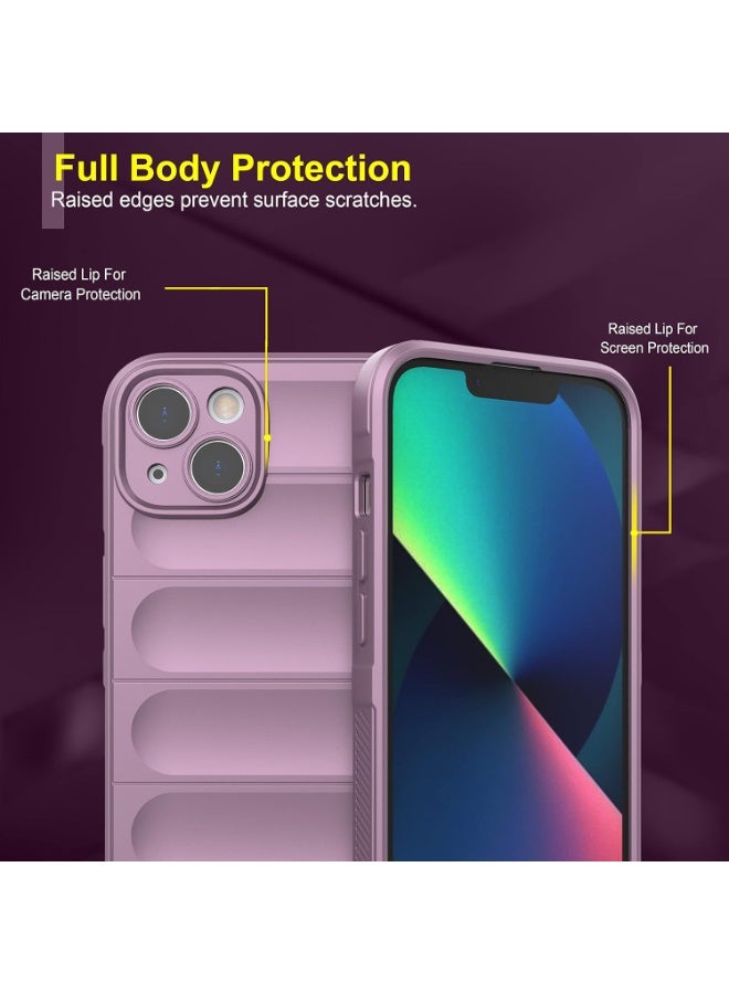Premium Protection Back Silicone Case Compatible with Iphone 15 Magic Shield Shockproof Case with Camera Protection (Lavender)  - Image 5