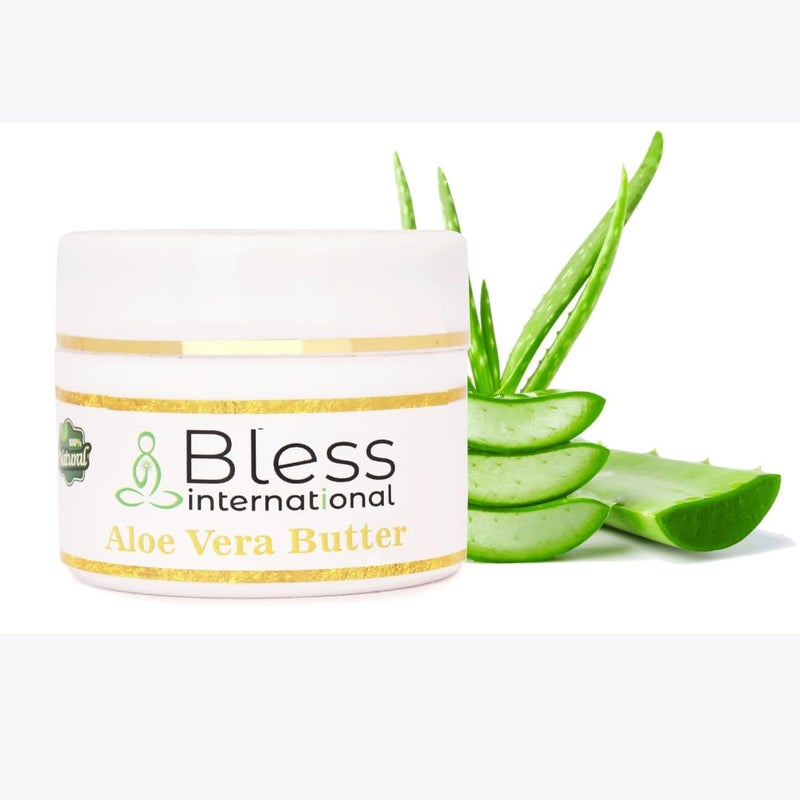 Bless International Organic Raw Aloe Vera Butter 100% Pure,Natural & Unrefined| Skin Moisturizer For Face, Body & Hair| 4 OZ/115 GM Ivory / White Grade A | DIY Creams, Balms, Lotions, Soaps| Softens Dry & Tough Skin - Image 3