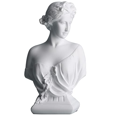 DOVDOV Greek Goddess Decoration, Young Venus Bust, Classic Roman Bust, Greek Mythology Decoration, for Home Decorative Statues, Home Office, Bedroom, Console, Shelf Decoration - Image 1