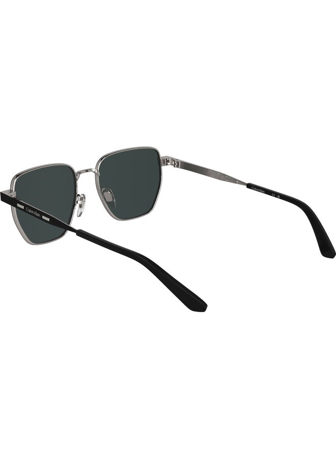 CALVIN KLEIN FULL RIM METAL MODIFIED RECTANGLE CALVIN KLEIN SUN CK25100S N 5318 (002) MATTE BLACK - Image 3