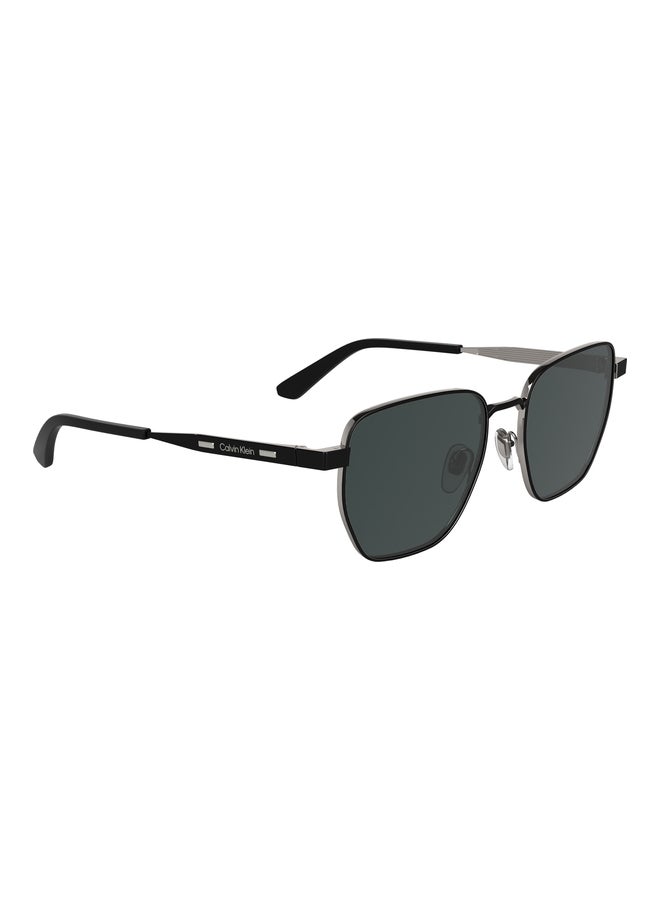 CALVIN KLEIN FULL RIM METAL MODIFIED RECTANGLE CALVIN KLEIN SUN CK25100S N 5318 (002) MATTE BLACK - Image 1