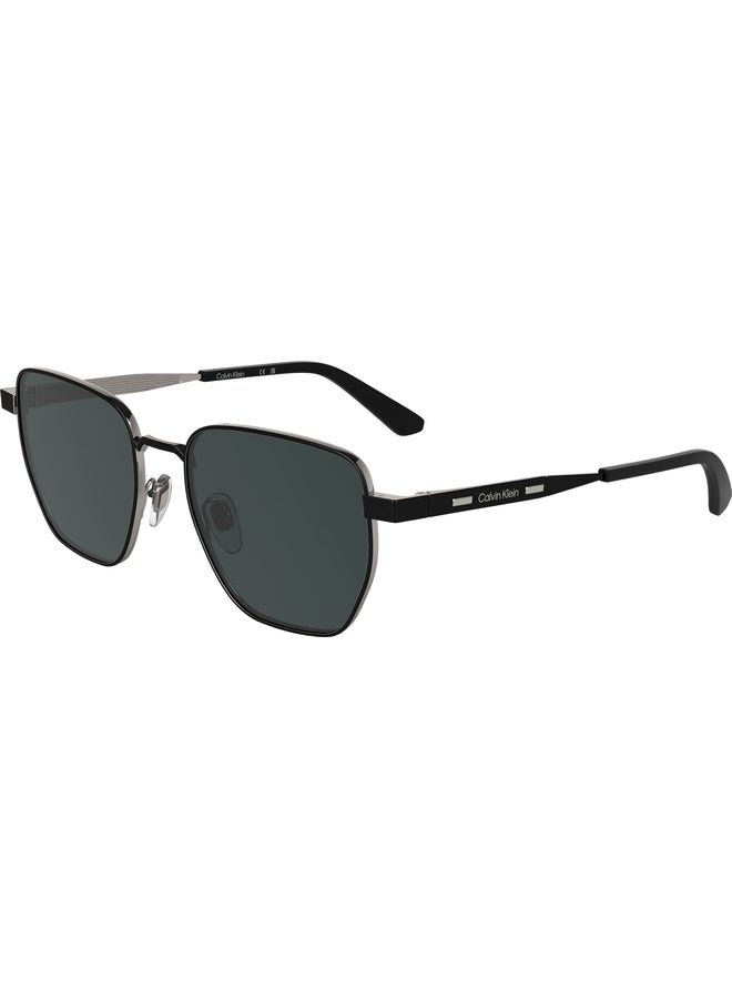CALVIN KLEIN FULL RIM METAL MODIFIED RECTANGLE CALVIN KLEIN SUN CK25100S N 5318 (002) MATTE BLACK - Image 2