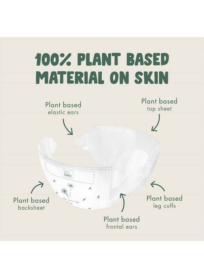 ECO by Naty حفاضات الأطفال - حفاضات صديقة للبيئة مصنوعة من مواد نباتية، رائعة لبشرة الأطفال الحساسة وتساعد في منع التسرب (الحجم 4، 26 قطعة) - Image 2