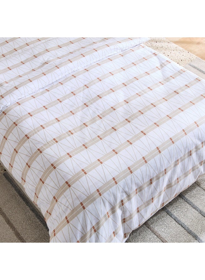 Home Box Malta Lattice 2-Piece Printed Cotton Single Duvet Cover Set - 135x200 cm - Image 5