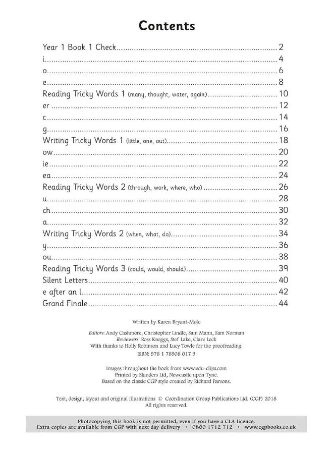كتاب الممارسة المستهدفة في اللغة الإنجليزية KS1: الصوتيات - السنة 1 الكتاب 2 - Image 3