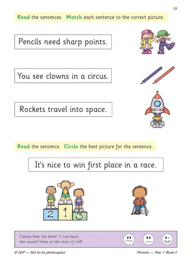 كتاب الممارسة المستهدفة في اللغة الإنجليزية KS1: الصوتيات - السنة 1 الكتاب 2 - Image 5