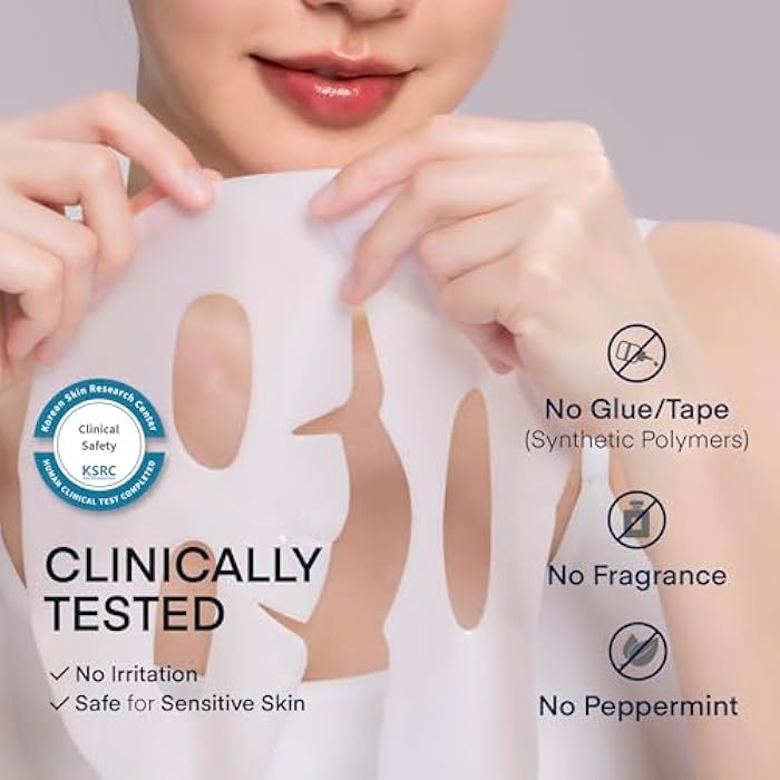 TEREZ & HONOR Korean Real Deep Bio Collagen Face Mask - 4ea x 33g Hydrogel Overnight Masks for Deep Hydration, Glowing, Pore Minimizing, Elasticity, Fragrance-Free, 100 Da Ultra-Low Molecular Collagen - Image 5