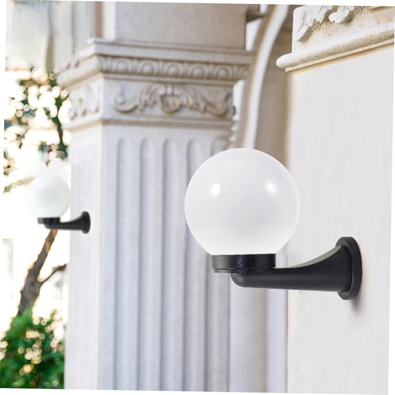 VOSAREA Acrylic Ball Lamp Shade White Ceiling Light Fixture Post Mount Globe Light Cover for Decorative Lighting - Image 4