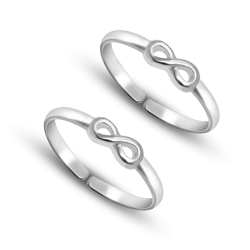 LeCalla 925 Sterling Silver Toe Ring for Women | BIS Hallmarked Fancy Designer Women's Toe Rings | Toerings Gift Jewely for Anniversary Birthday Wedding - Image 1