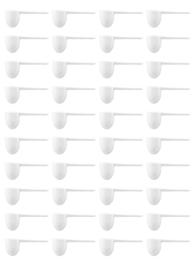 هيموتون ١٠٠ قطعة من ملاعق قياس القهوة البلاستيكية البيضاء ذات المقابض الطويلة لقياس القهوة والحبوب والبروتين وغيرها من المواد الجافة، سعة ١٥ مل - Image 1