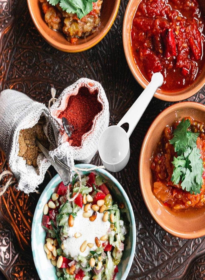 هيموتون ١٠٠ قطعة من ملاعق قياس القهوة البلاستيكية البيضاء ذات المقابض الطويلة لقياس القهوة والحبوب والبروتين وغيرها من المواد الجافة، سعة ١٥ مل - Image 3