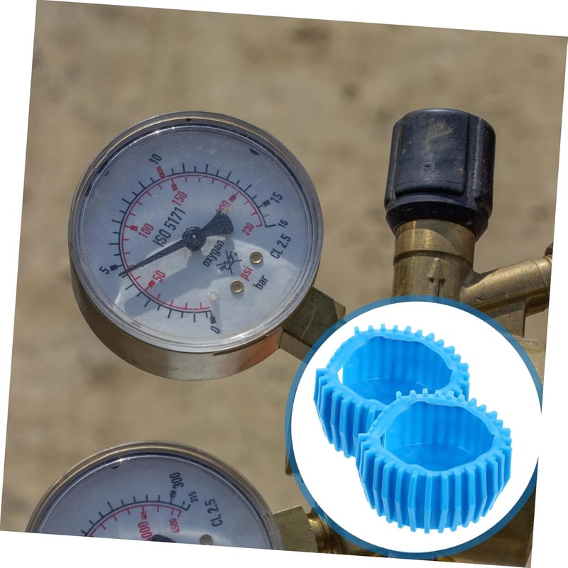 4 قطع غطاء واقي لمقياس ضغط خزان البروبان للحذاء منظم الأسيتيلين - Image 4