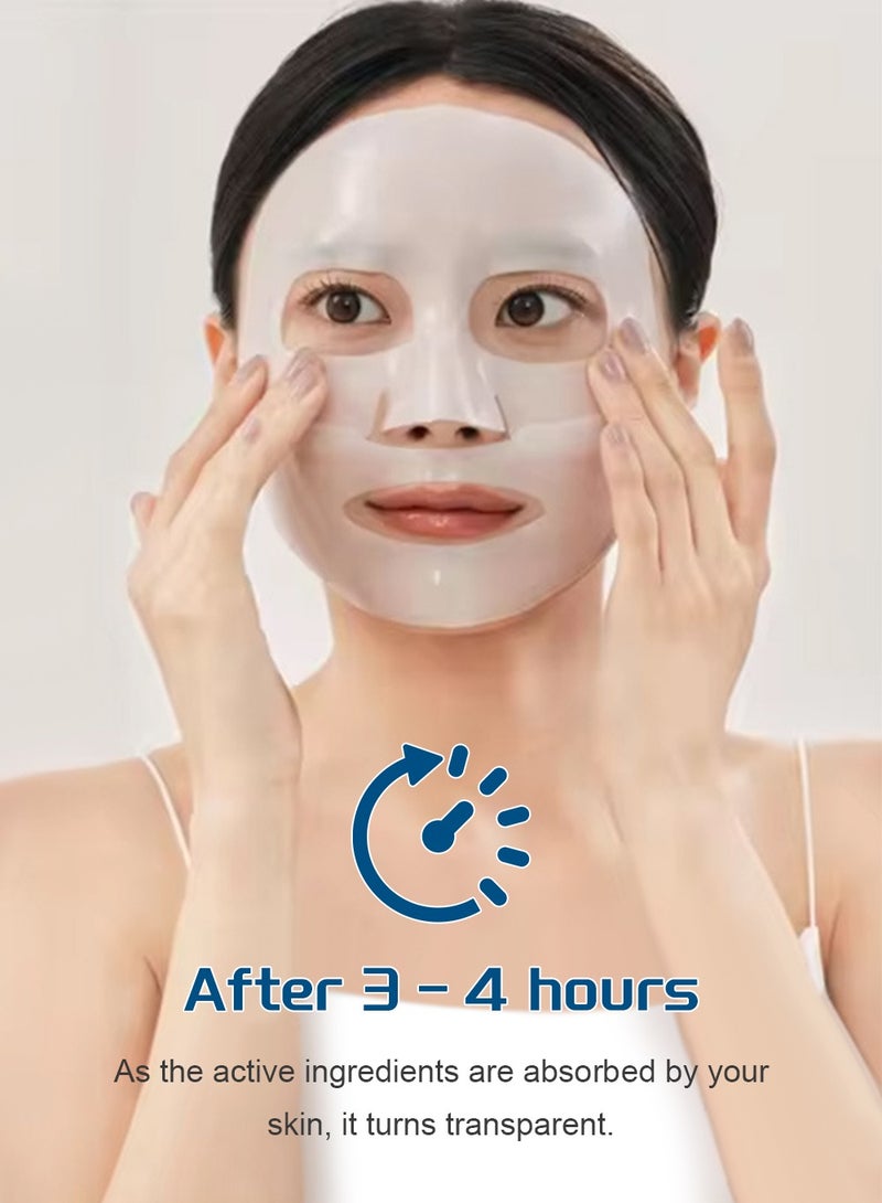 ك أو إي سي قناع الكولاجين العميق طوال الليل، قناع الوجه بالكولاجين المرطب، منتجات TI KT OK العصرية للعناية بالبشرة، 36 قطعة * 4 قطع - Image 3