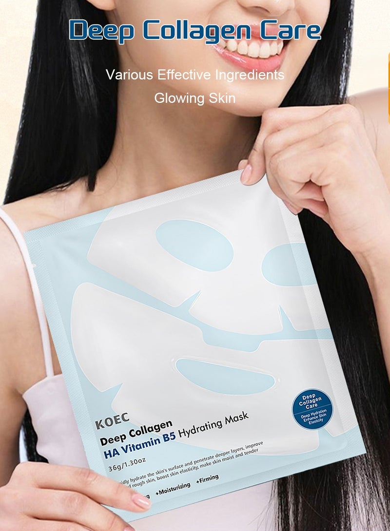 ك أو إي سي قناع الكولاجين العميق طوال الليل، قناع الوجه بالكولاجين المرطب، منتجات TI KT OK العصرية للعناية بالبشرة، 36 قطعة * 4 قطع - Image 5