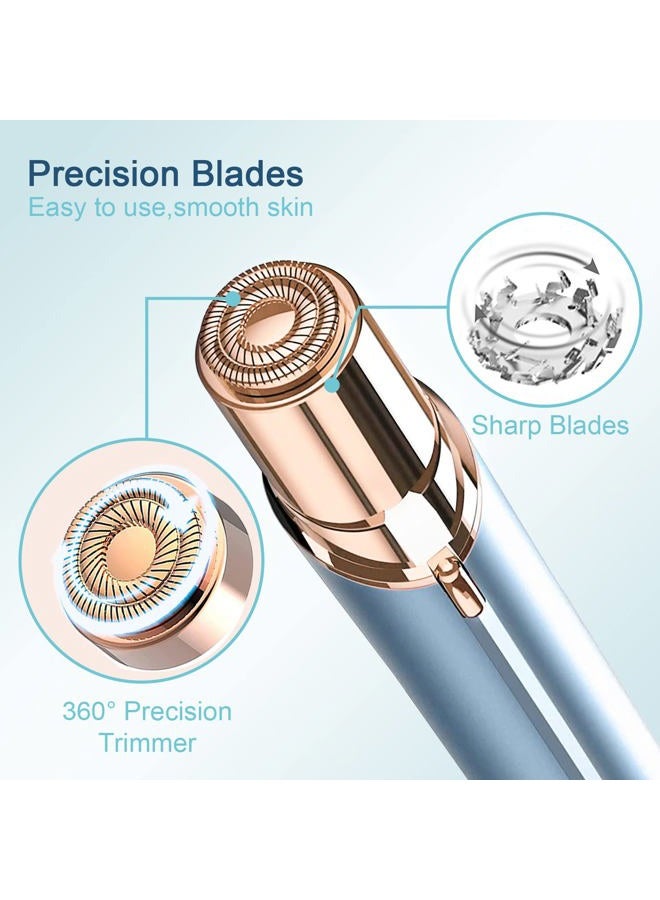 innobeaut Facial Hair Remover Replacement Heads Generation 2 for Flawless Finishing Touch Hair Removal Tool for Women,As Seen On TV 18K Gold-Plated Gen 2 Double Haolo 6 Count - Image 5