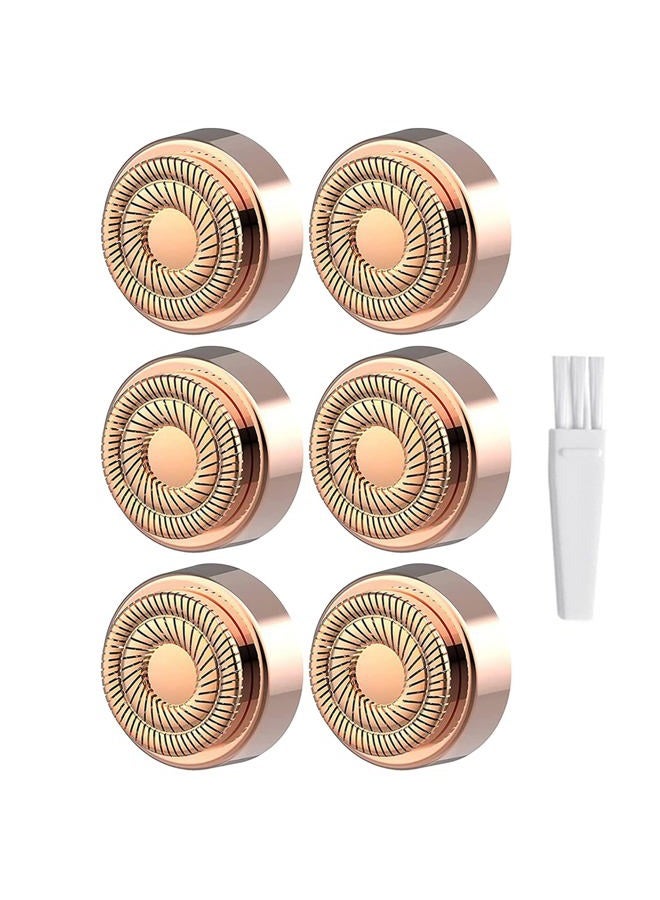 innobeaut Facial Hair Remover Replacement Heads Generation 2 for Flawless Finishing Touch Hair Removal Tool for Women,As Seen On TV 18K Gold-Plated Gen 2 Double Haolo 6 Count - Image 1