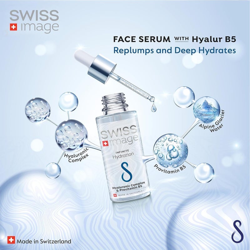 Swiss Image Infinite Hydration Face Serum 30 ml - Hyaluronic Acid & Panthenol for Deep Hydration and Anti-Aging - Image 2