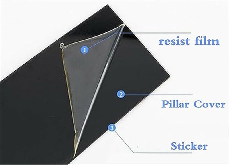 Wivplex Glossy Black Window Trim for Nissan Altima 2019-2021 - Image 2