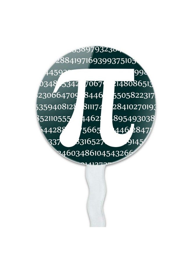 GRAPHICS & MORE Pi Math Geek Nerd 3.14 Cupcake Picks Toppers Decoration Set of 6 - Image 2